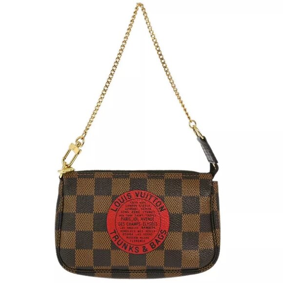 Louis Vuitton Damier T&B Mini Pochette Accessoires Handbag N58011 FL0098 193683 - Picture 1 of 7
